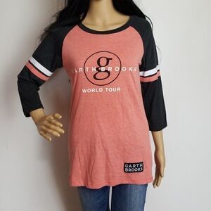 Garth Brooks world tour raglan t-shirt